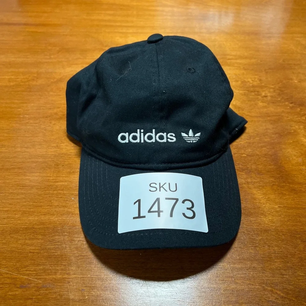 Adidas Hat Unisex OSFM Black Originals Trefoil Relaxed Strapback Cap RN90288